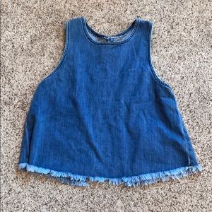 American eagle denim tank